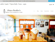 Tablet Screenshot of princepucklers.com